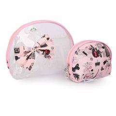 Women's Makeup Pouch 2 Pcs - Pink, Beauty & Personal Care, Beauty Tools, Chase Value, Chase Value