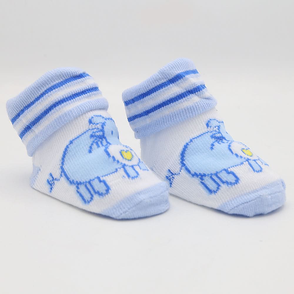 Newborn Booties (RA601) - Blue, Kids, NB Shoes And Socks, Chase Value, Chase Value