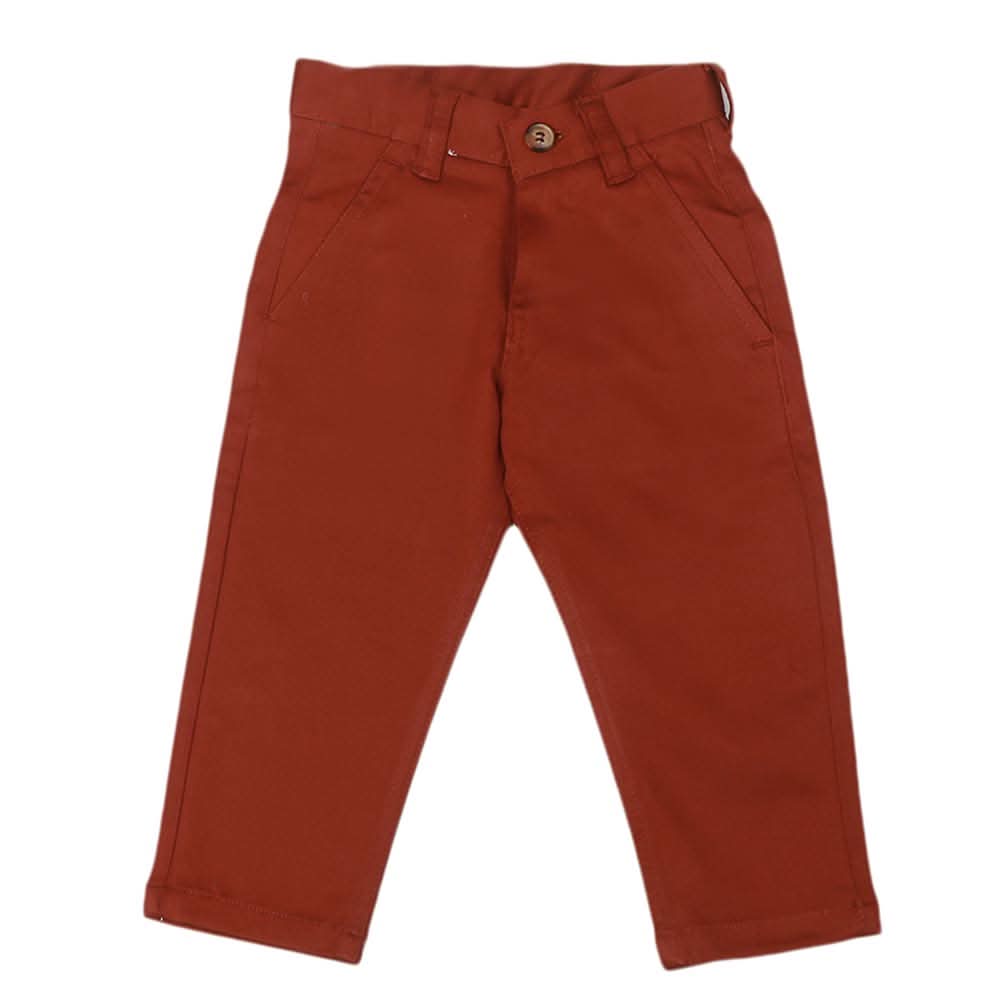 Boys Cotton Pant - Rust, Kids, Boys Pants, Chase Value, Chase Value