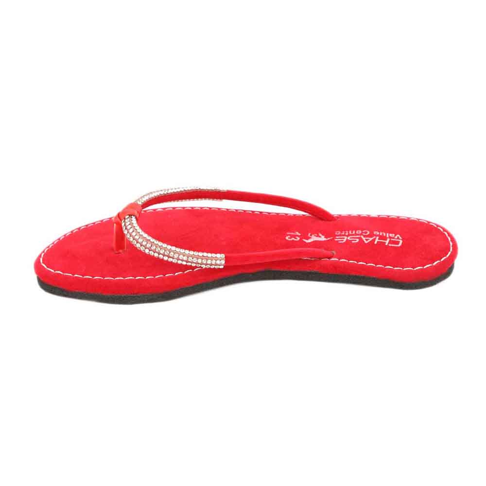 Girls Slippers J-322 - Red, Kids, Girls Slippers, Chase Value, Chase Value