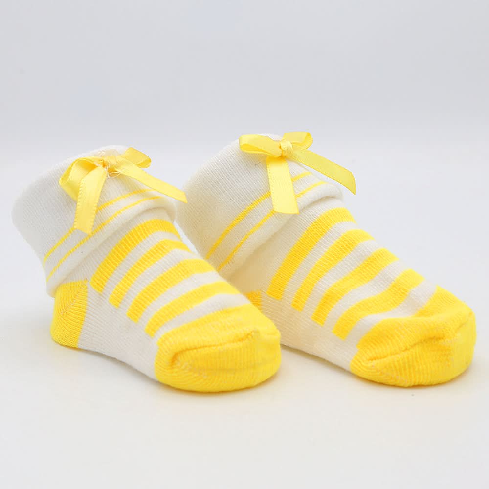 Newborn Booties (RA601) - Yellow, Kids, NB Shoes And Socks, Chase Value, Chase Value