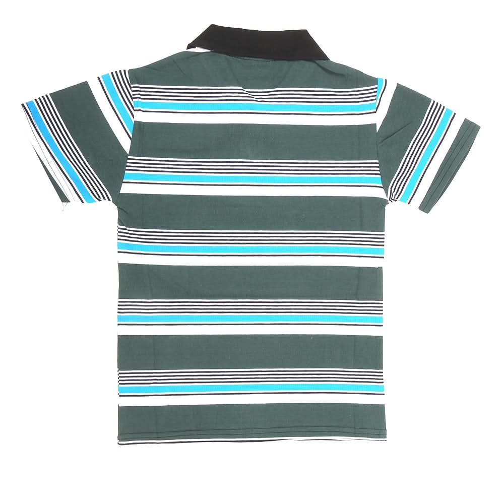 Boys Yarn Dyed T-Shirt - Green, Kids, Boys T-Shirts, Chase Value, Chase Value