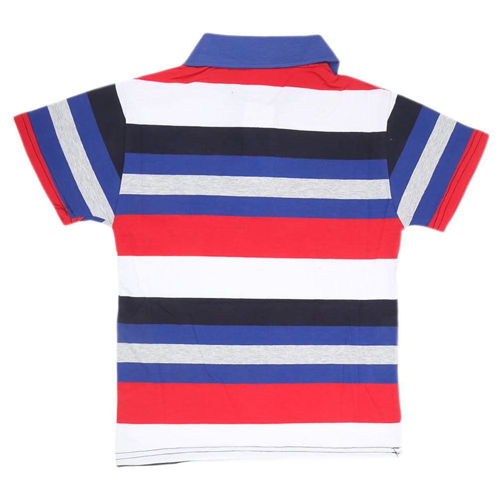 Boys Yarn Dyed T-Shirt - Royal Blue, Kids, Boys T-Shirts, Chase Value, Chase Value