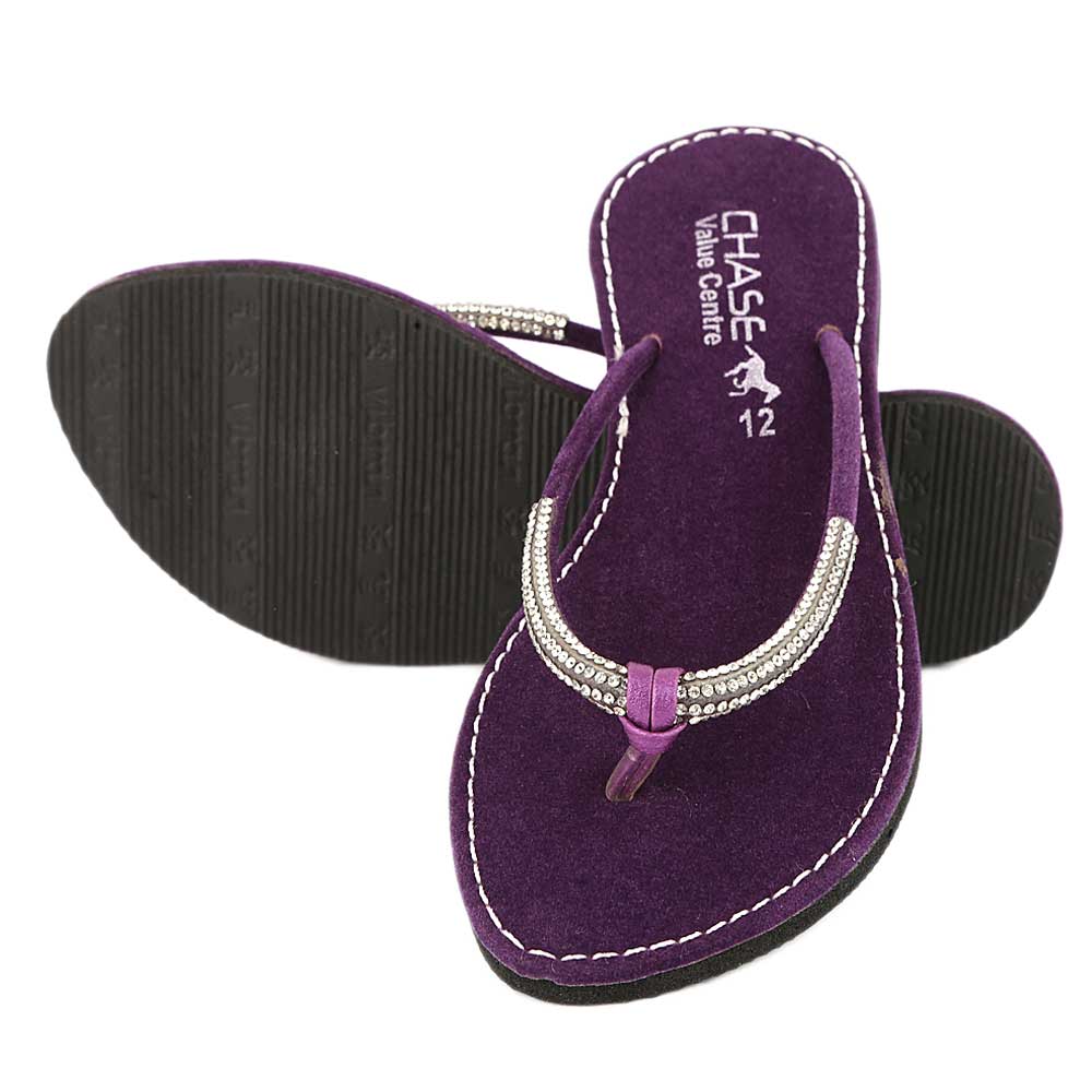 Girls Slippers J-322 - Purple, Kids, Girls Slippers, Chase Value, Chase Value
