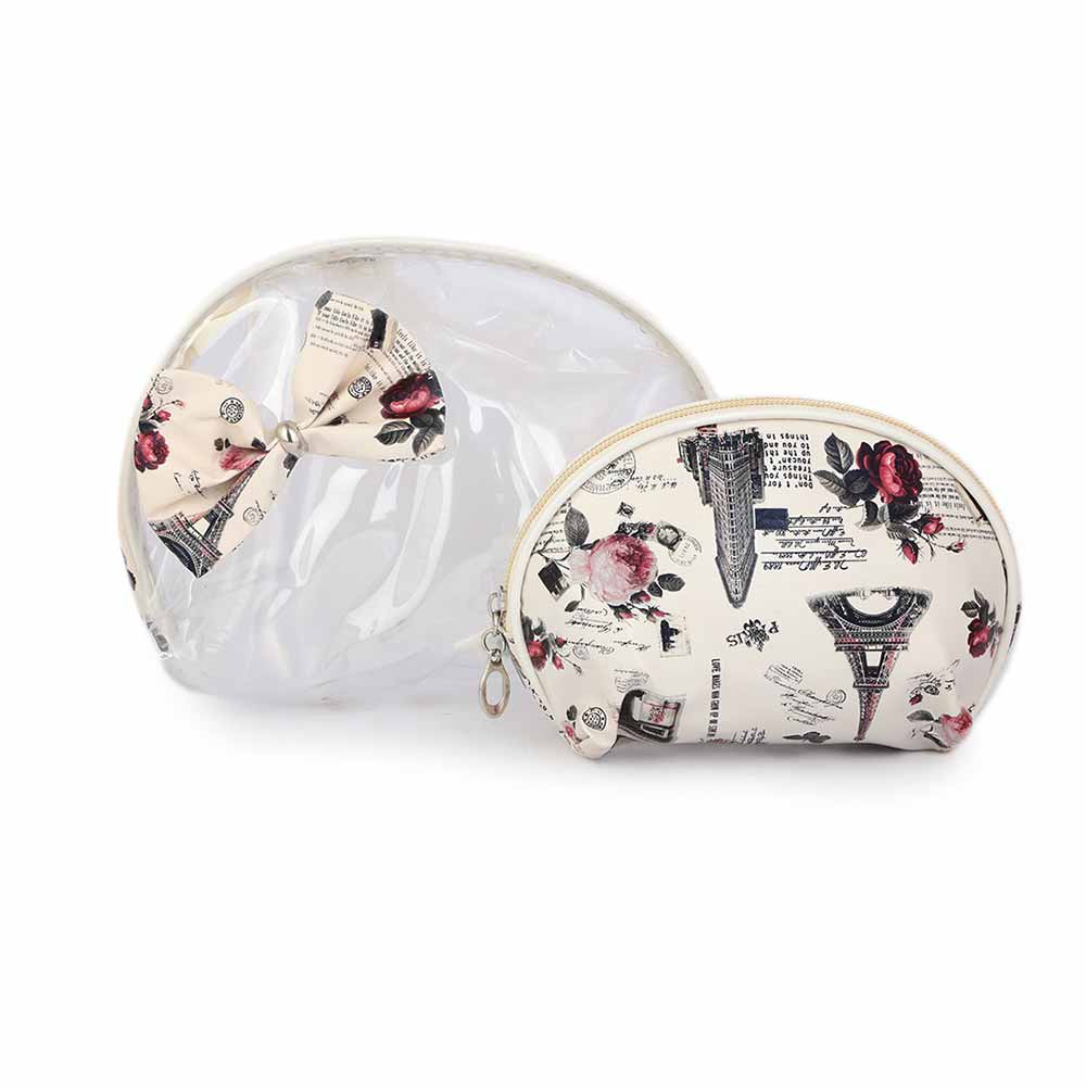 Women's Makeup Pouch 2 Pcs - Fawn, Beauty & Personal Care, Beauty Tools, Chase Value, Chase Value