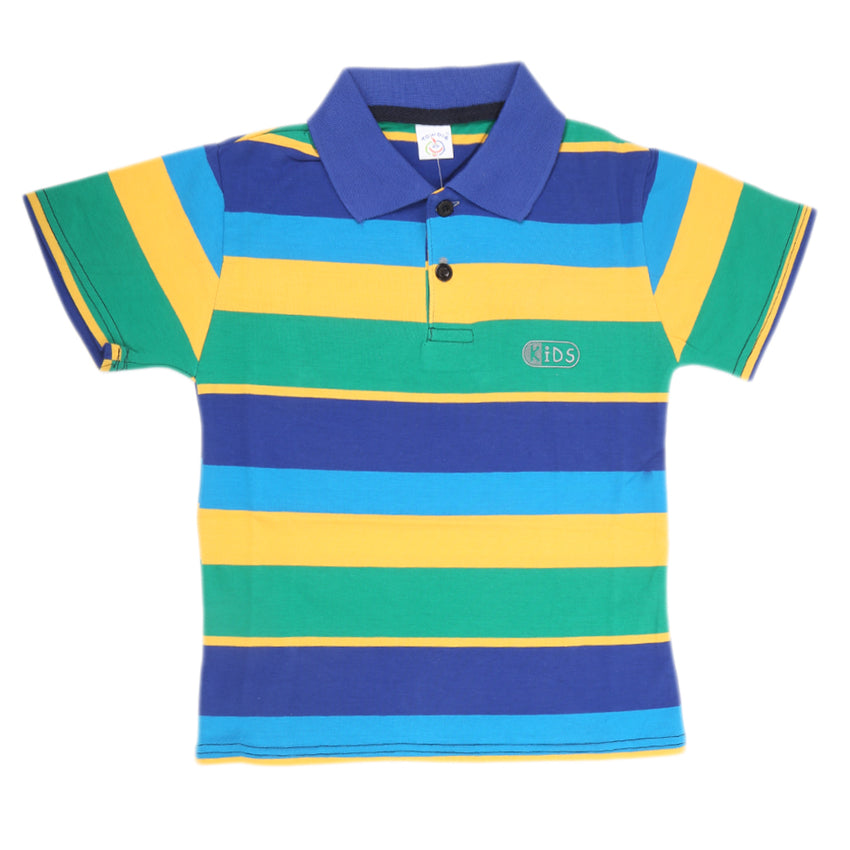 Boys Yarn Dyed T-Shirt - Multi, Kids, Boys T-Shirts, Chase Value, Chase Value
