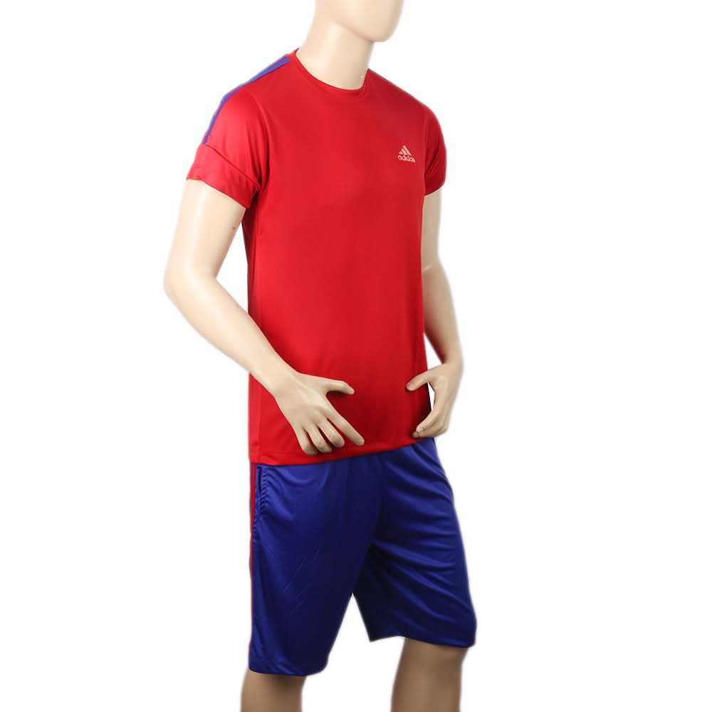 Men's Half Sleeves Track Suit - Red, Men, Track Suits, Chase Value, Chase Value