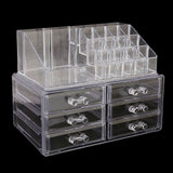Acrylic Cosmetic Makeup Organizer Storage Box - White, Home & Lifestyle, Storage Boxes, Chase Value, Chase Value