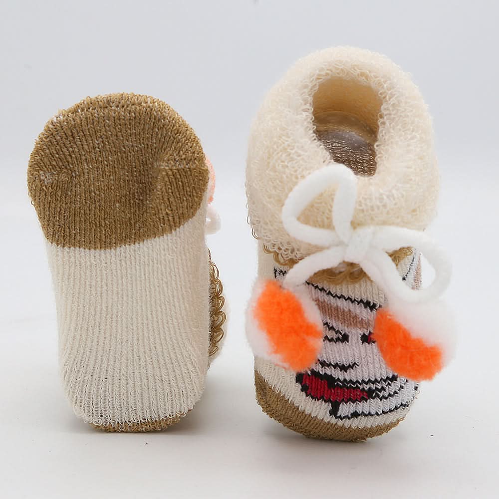 Newborn Booties (RA601) - Brown, Kids, NB Shoes And Socks, Chase Value, Chase Value