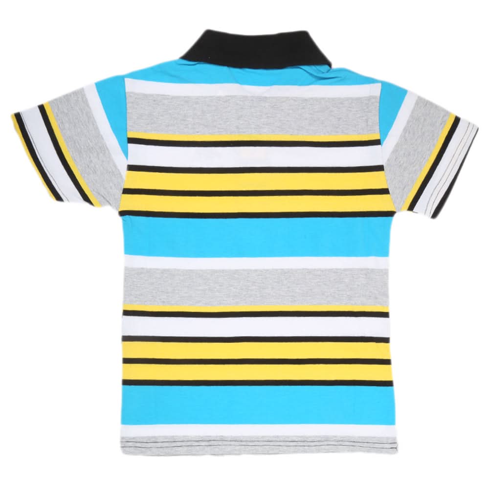Boys Yarn Dyed T-Shirt - Multi, Kids, Boys T-Shirts, Chase Value, Chase Value