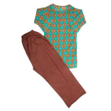 Girls Printed Shalwar Suit - Green, Kids, Girls Sets And Suits, Chase Value, Chase Value