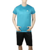 Men's Half Sleeves Track Suit - Steel Blue, Men, Track Suits, Chase Value, Chase Value