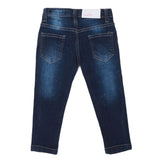 Girls Embroidered Denim Pant - Dark Blue, Kids, Pants And Capri, Chase Value, Chase Value