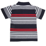 Boys Yarn Dyed T-Shirt - Navy Blue, Kids, Boys T-Shirts, Chase Value, Chase Value