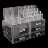 Acrylic Cosmetic Makeup Organizer Storage Box - White, Home & Lifestyle, Storage Boxes, Chase Value, Chase Value