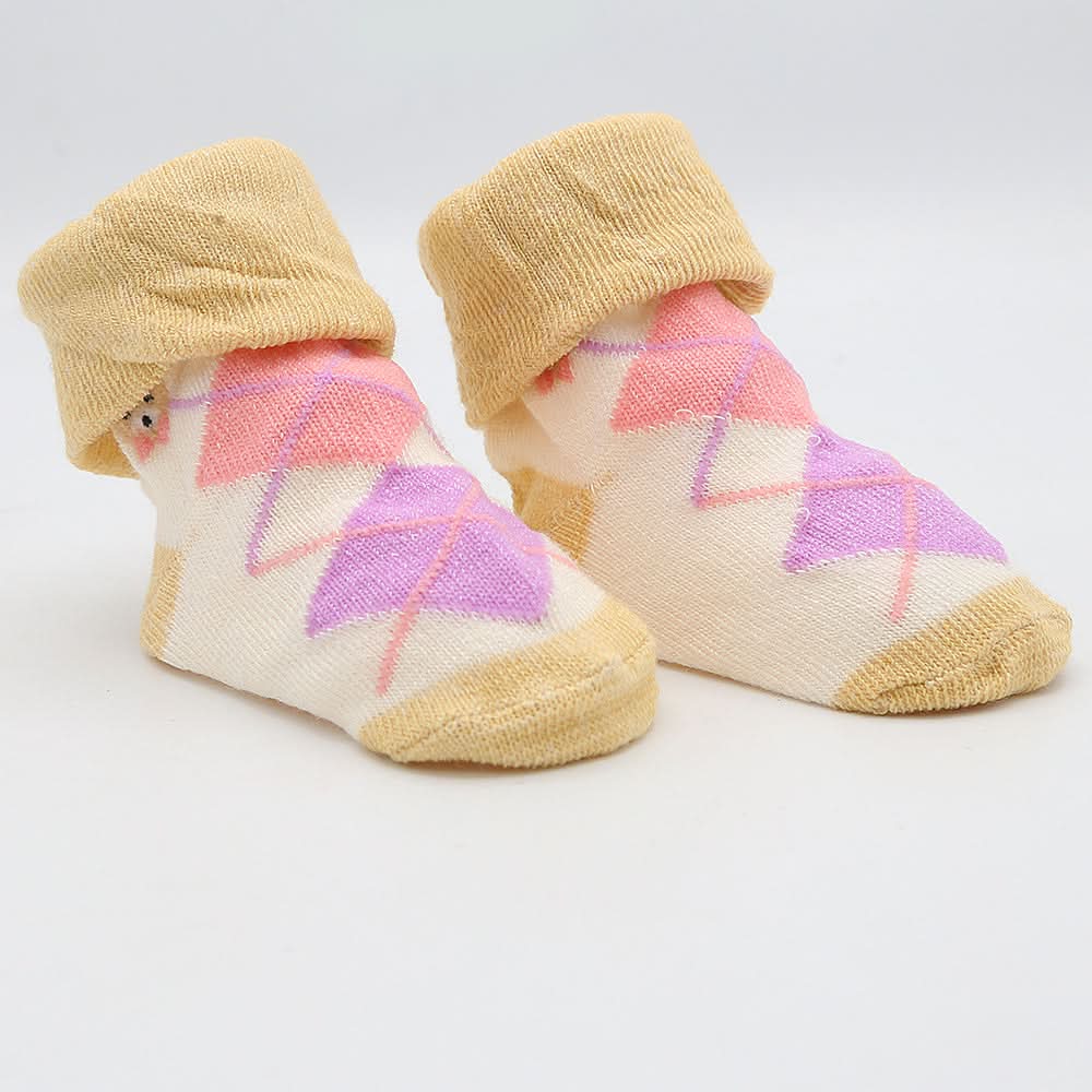 Newborn Booties (RA601) - Fawn, Kids, NB Shoes And Socks, Chase Value, Chase Value