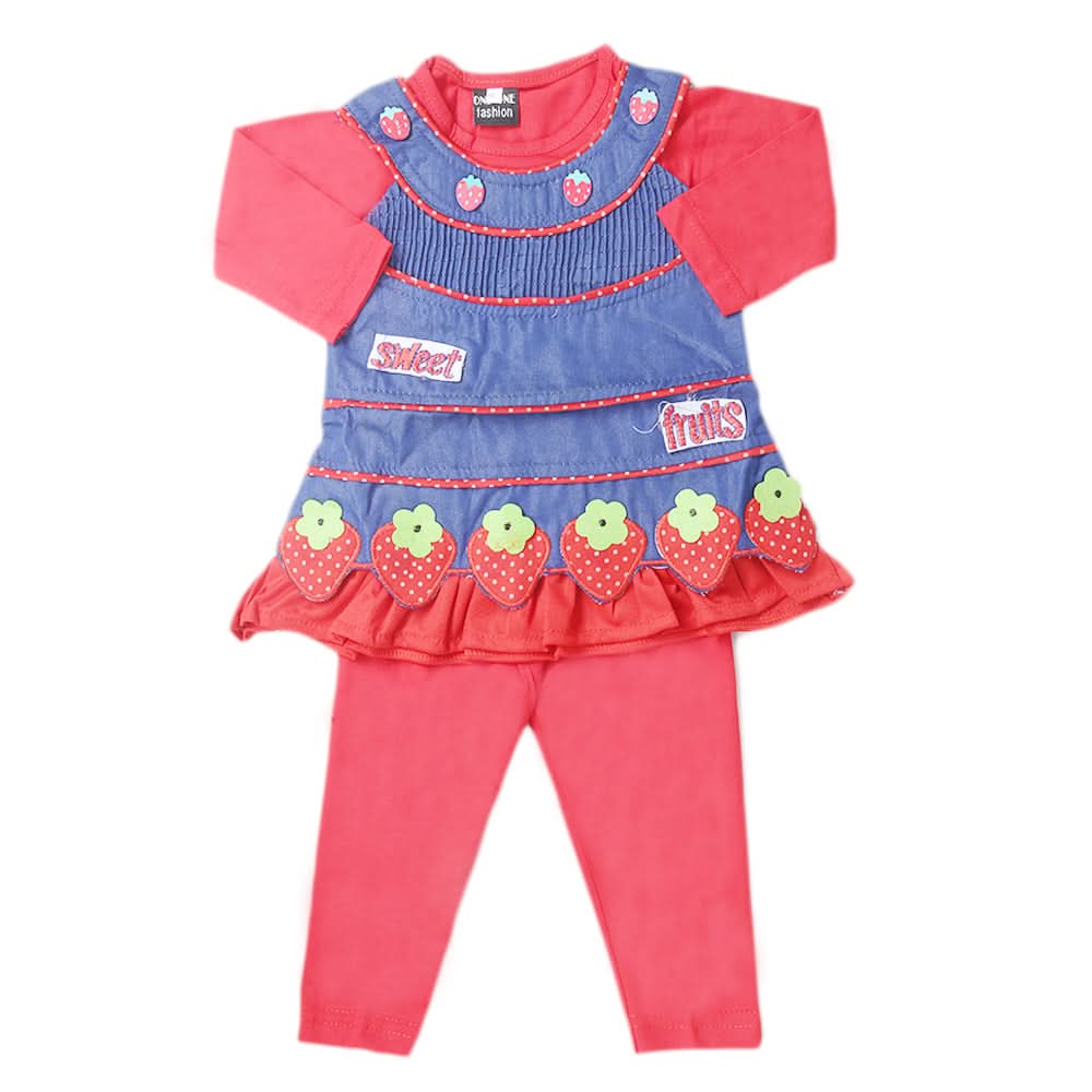 Girls Full Sleeves Suit - Blue, Kids, Girls Sets And Suits, Chase Value, Chase Value