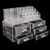 Acrylic Cosmetic Makeup Organizer Storage Box - White, Home & Lifestyle, Storage Boxes, Chase Value, Chase Value