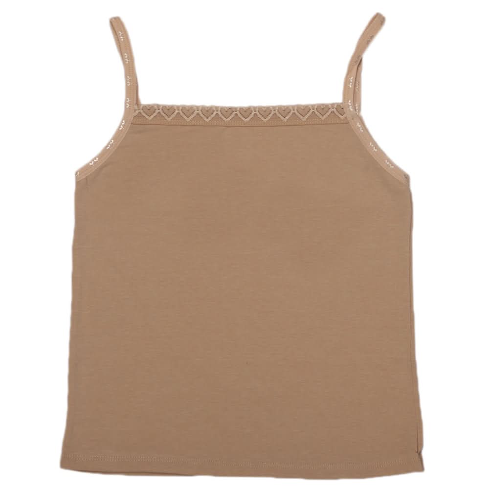 Girls Shameez - Beige, Girls Shameez Camisole & Biddies, Chase Value, Chase Value