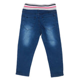 Girls Denim Embroidered Pant - Blue, Kids, Pants And Capri, Chase Value, Chase Value
