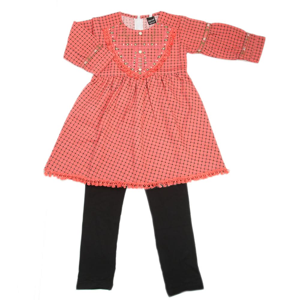 Girls Full Sleeves Suit - Peach, Girls Suits, Chase Value, Chase Value