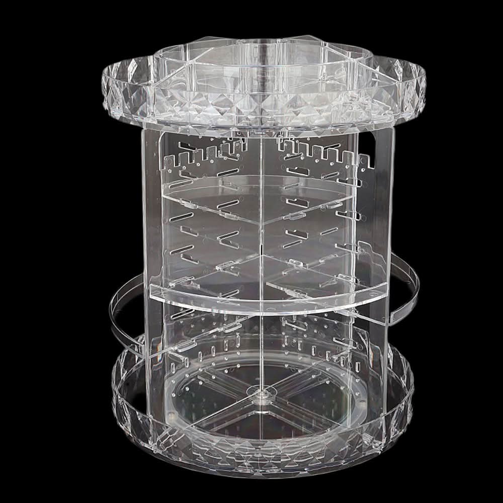 Acrylic Cosmetic Makeup Organizer Storage Box With 360° Rotation - White, Home & Lifestyle, Storage Boxes, Chase Value, Chase Value