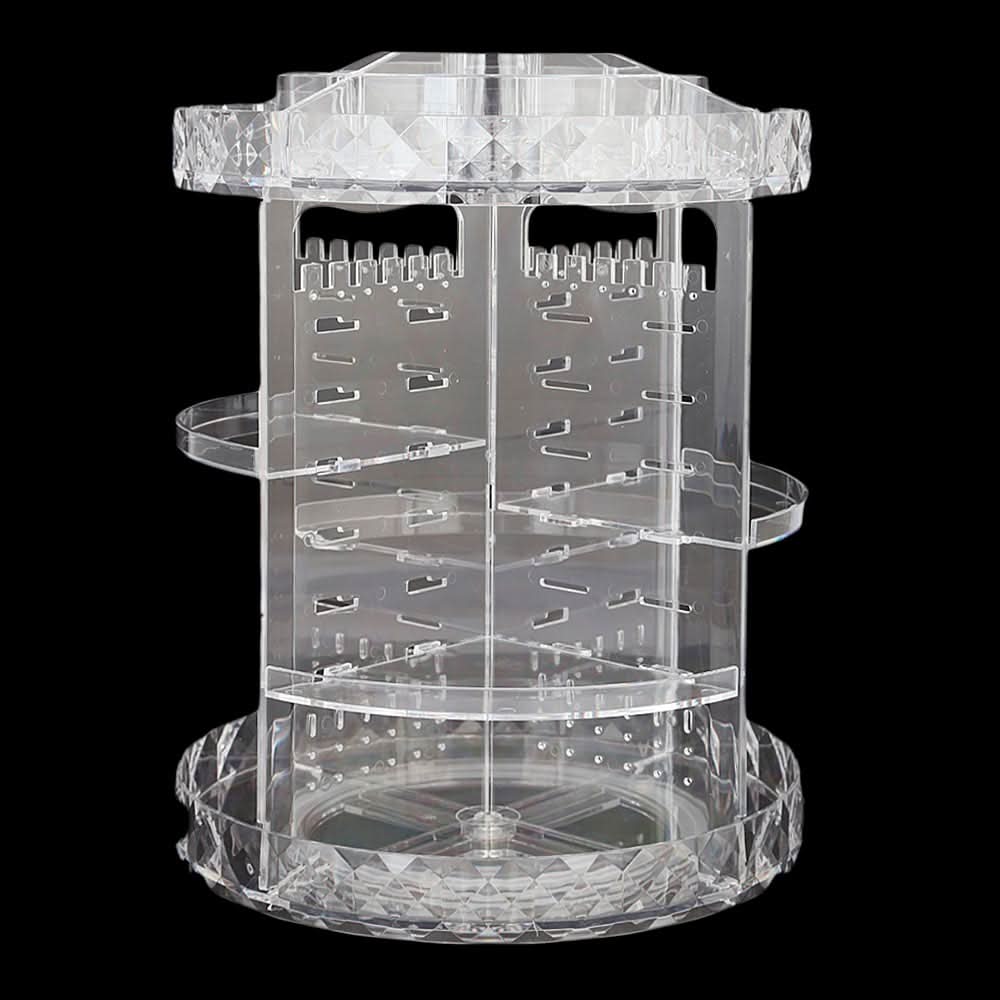 Acrylic Cosmetic Makeup Organizer Storage Box With 360° Rotation - White, Home & Lifestyle, Storage Boxes, Chase Value, Chase Value
