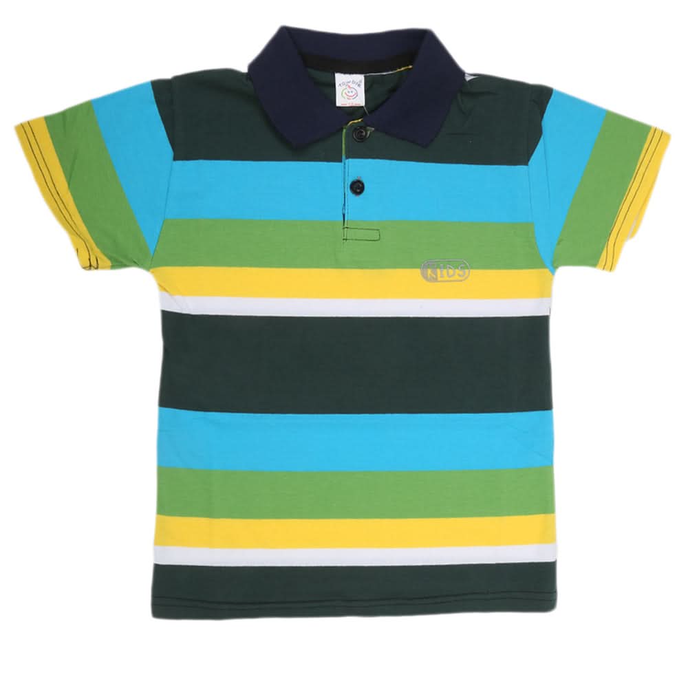 Boys Yarn Dyed T-Shirt - Multi, Kids, Boys T-Shirts, Chase Value, Chase Value