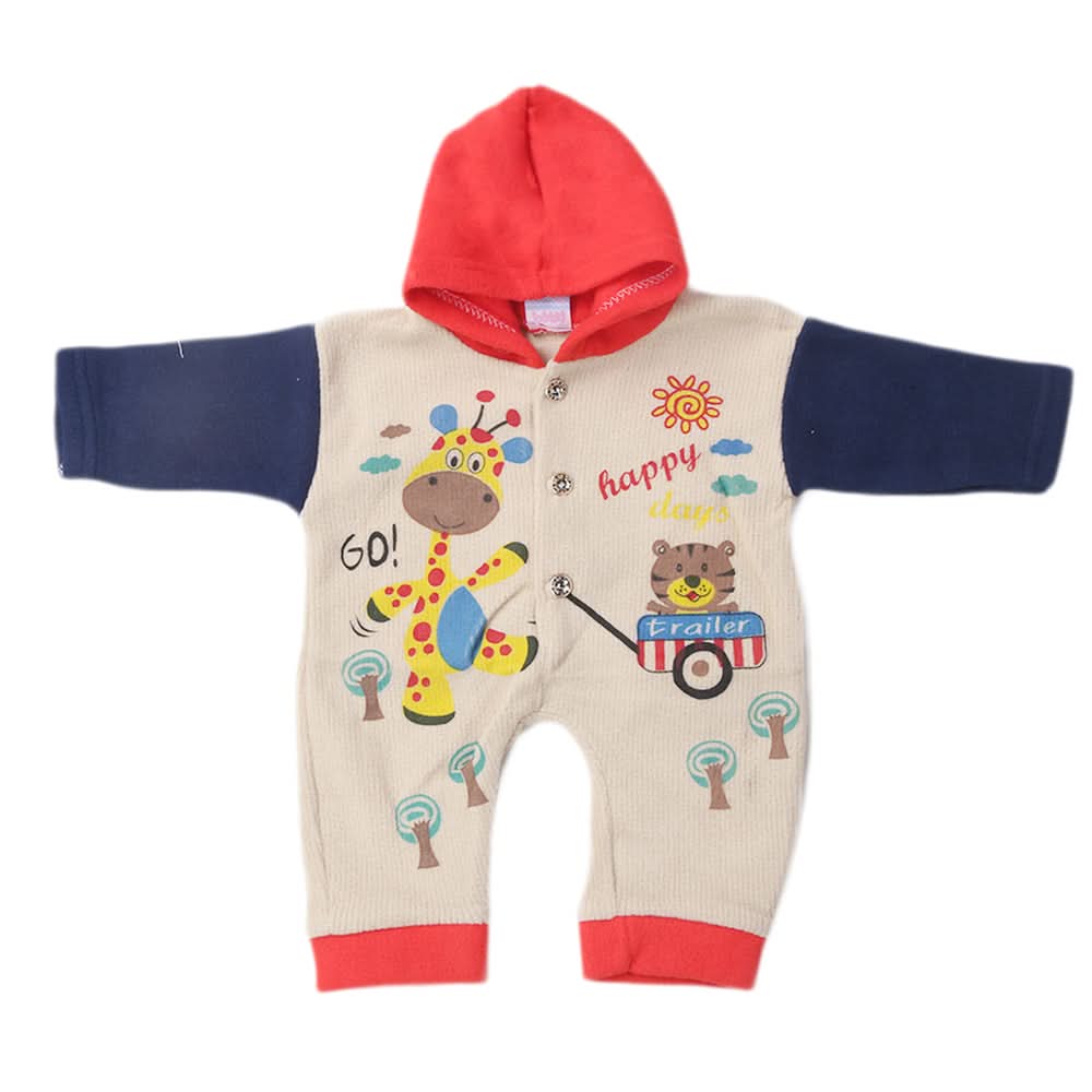 Newborn Boys Polar Romper - Red, Kids, Newborn Boys Rompers, Chase Value, Chase Value