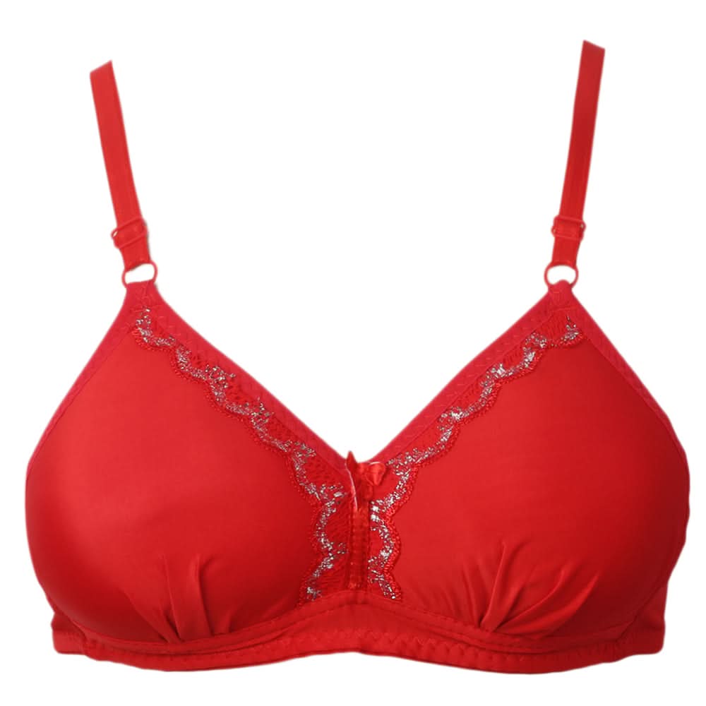 Women's Foam Bra - Red, Women Bras, Chase Value, Chase Value
