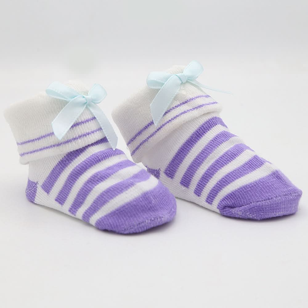 Newborn Booties (RA601) - Purple, Kids, NB Shoes And Socks, Chase Value, Chase Value