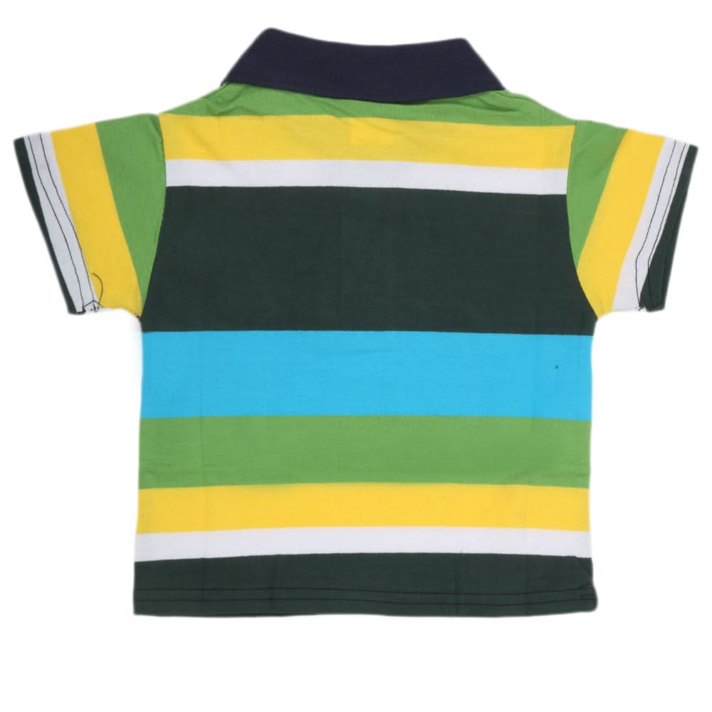 Newborn Boys Yarn Dyed T-Shirt - Multi, Kids, NB Boys Shirts And T-Shirts, Chase Value, Chase Value