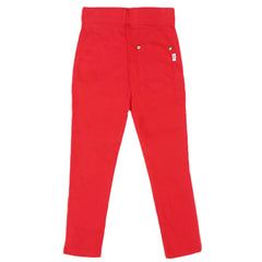 Girls Cotton Pant - Red, Kids, Pants And Capri, Chase Value, Chase Value