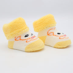 Newborn Booties (RA601) - Yellow, Kids, NB Shoes And Socks, Chase Value, Chase Value