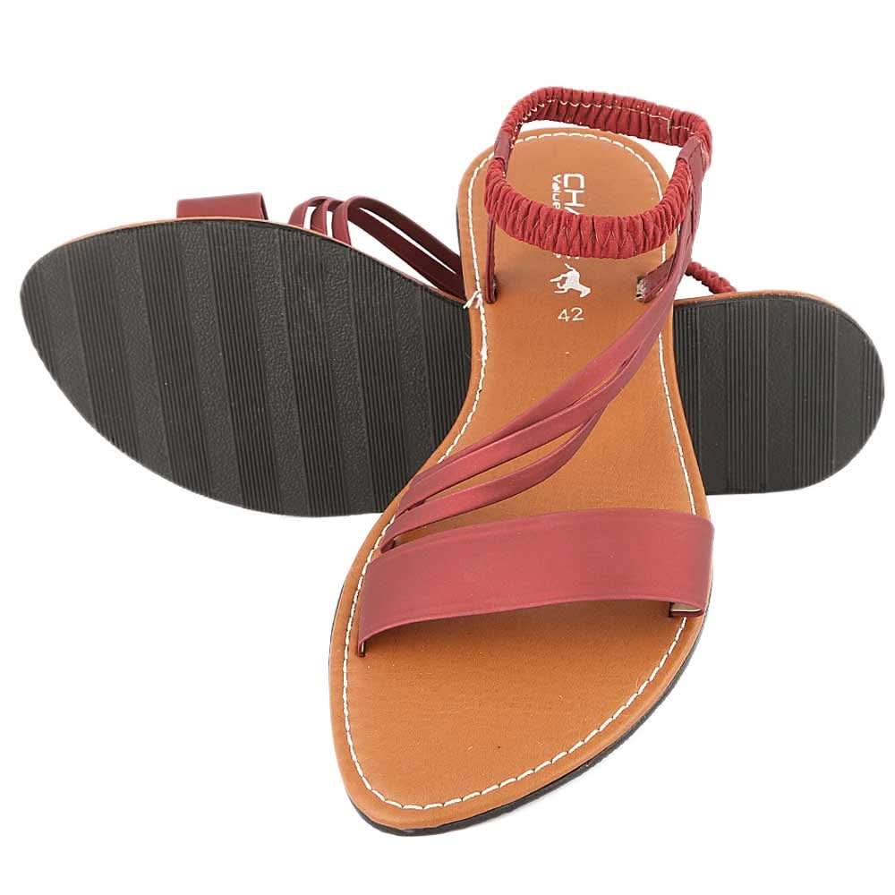 Women's Sandal (711) - Maroon, Women, Sandals, Chase Value, Chase Value