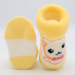 Newborn Booties (RA601) - Yellow, Kids, NB Shoes And Socks, Chase Value, Chase Value
