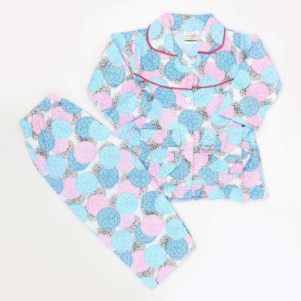 Girls Full Sleeves Night Suit - Blue, Kids, Girls Sets And Suits, Chase Value, Chase Value