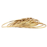 Girl's Bangles 12 Pcs - Golden - test-store-for-chase-value