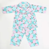 Girls Full Sleeves Night Suit - Cyan, Kids, Girls Sets And Suits, Chase Value, Chase Value