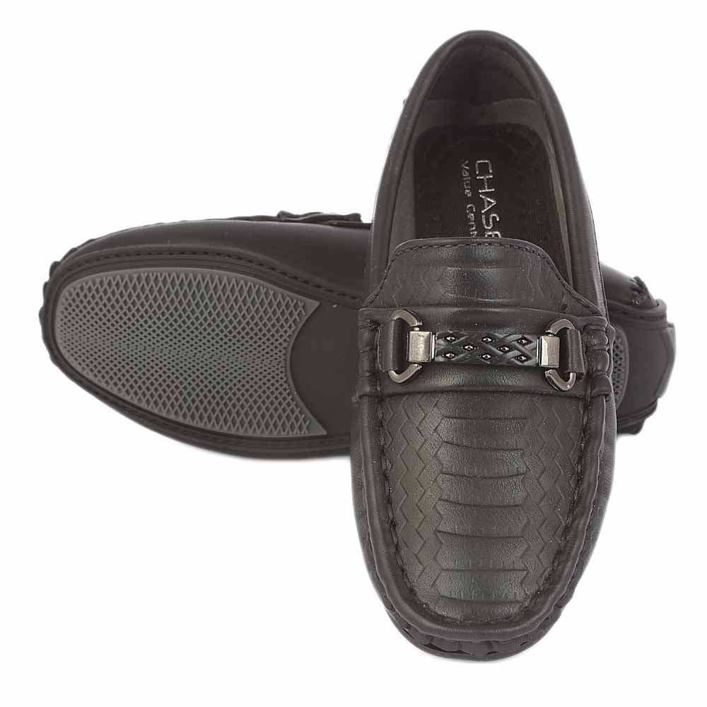 Boys Loafer Shoes 3357B - Black, Kids, Boys Casual Shoes And Sneakers, Chase Value, Chase Value
