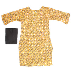 Girls Printed Shalwar Suit - Yellow, Kids, Girls Sets And Suits, Chase Value, Chase Value