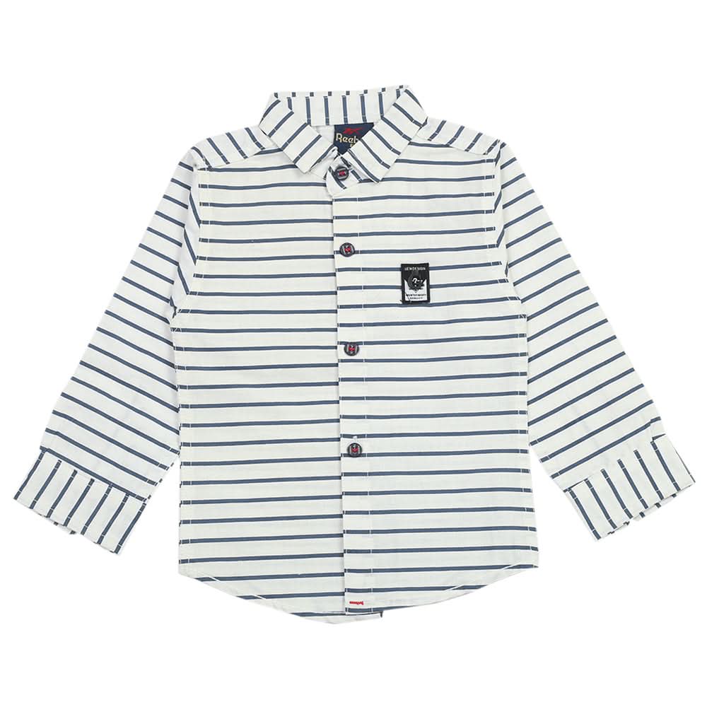 Boys Full Sleeves Casual Shirt - White, Boys Shirts, Chase Value, Chase Value