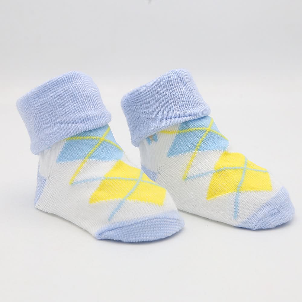 Newborn Booties (RA601) - Blue, Kids, NB Shoes And Socks, Chase Value, Chase Value