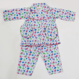 Girls Full Sleeves Night Suit - Cyan, Kids, Girls Sets And Suits, Chase Value, Chase Value