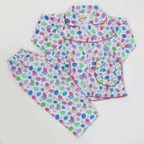 Girls Full Sleeves Night Suit - Cyan, Kids, Girls Sets And Suits, Chase Value, Chase Value