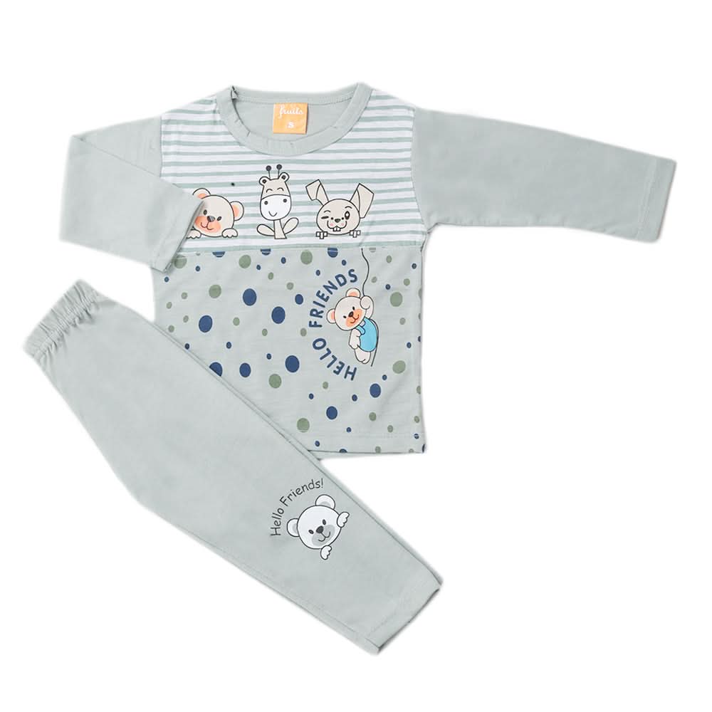 Boys Full Sleeves Suit - Green, Kids, Boys Sets And Suits, Chase Value, Chase Value
