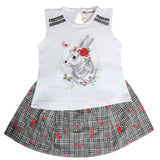 Newborn Girls Half Sleeves Short Suit - White, Kids, New Born Girls Sets And Suits, Chase Value, Chase Value
