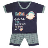Boys Half Sleeves Suits 9065 - Navy Blue, Kids, Boys Sets And Suits, Chase Value, Chase Value