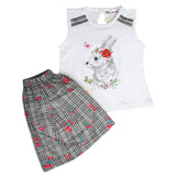 Newborn Girls Half Sleeves Short Suit - White, Kids, New Born Girls Sets And Suits, Chase Value, Chase Value