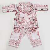 Girls Full Sleeves Night Suit - Maroon, Kids, Girls Sets And Suits, Chase Value, Chase Value